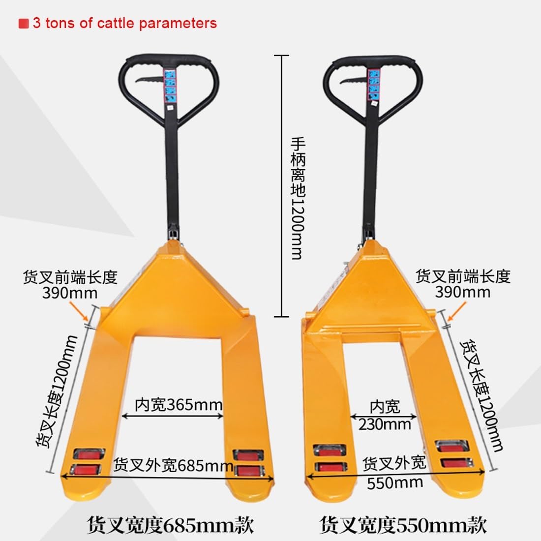 transpallet Manuale transpallet Mobile Carrello elevatore Terra Mucca Manuale transpallet Idraulico Carrello elevatore Idraulico Sollevatore Manuale Spinta Manuale Carrel