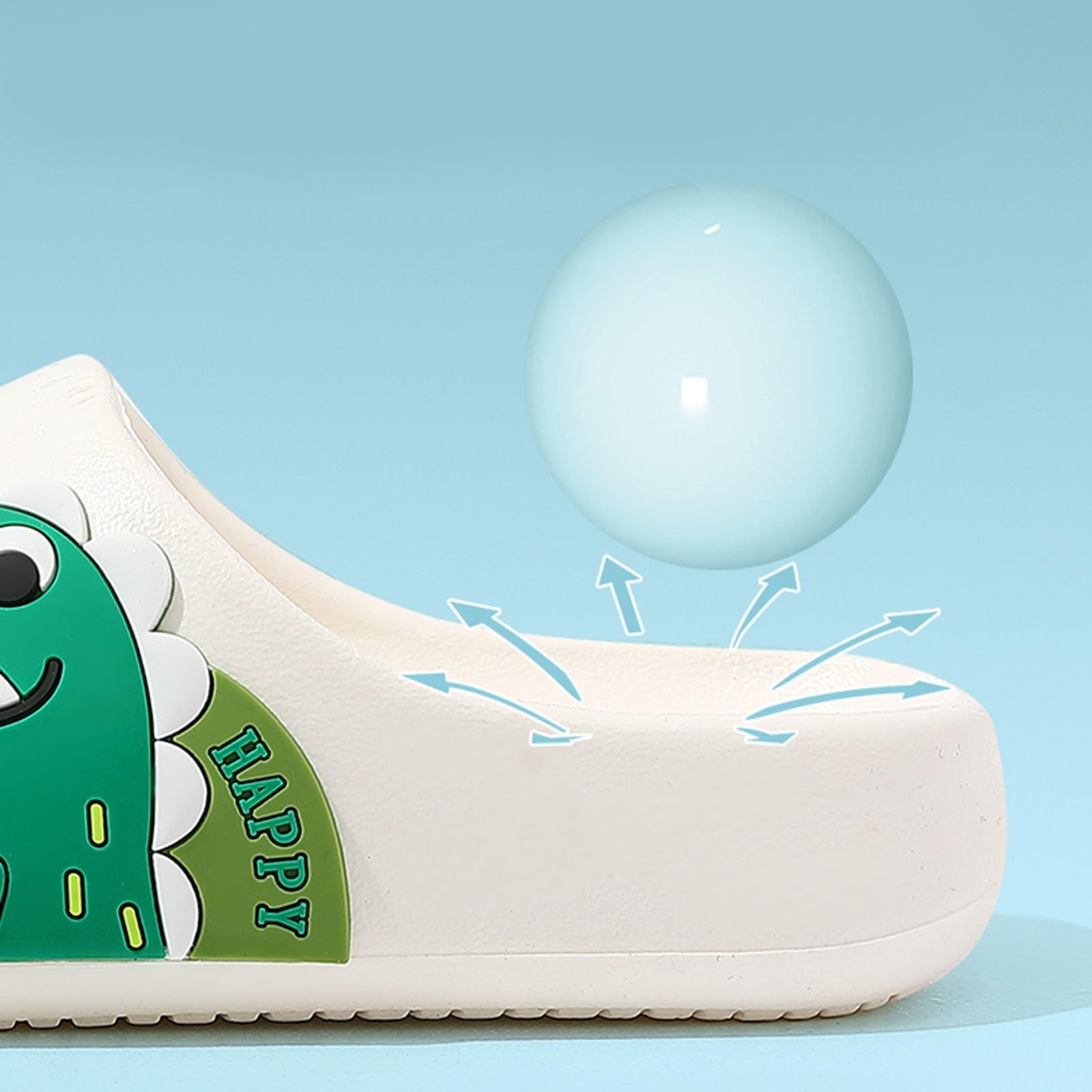 RXZCHH Zapatillas de Verano para niñas y niños, para Interiores y Exteriores, con Estampado de Dinosaurios, Astronauta de Dibujos Animados, cómodas, Ligeras, Informales, para niños de 4 a 11 años