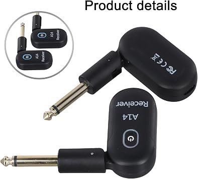 Guitar Wireless System Transmitter And Receiver Compatible With Electric Bass Instruments Offering Clear Audio Signal Ninety Degree Rotable Eight Hour Life And Thirty Meter Working Range
