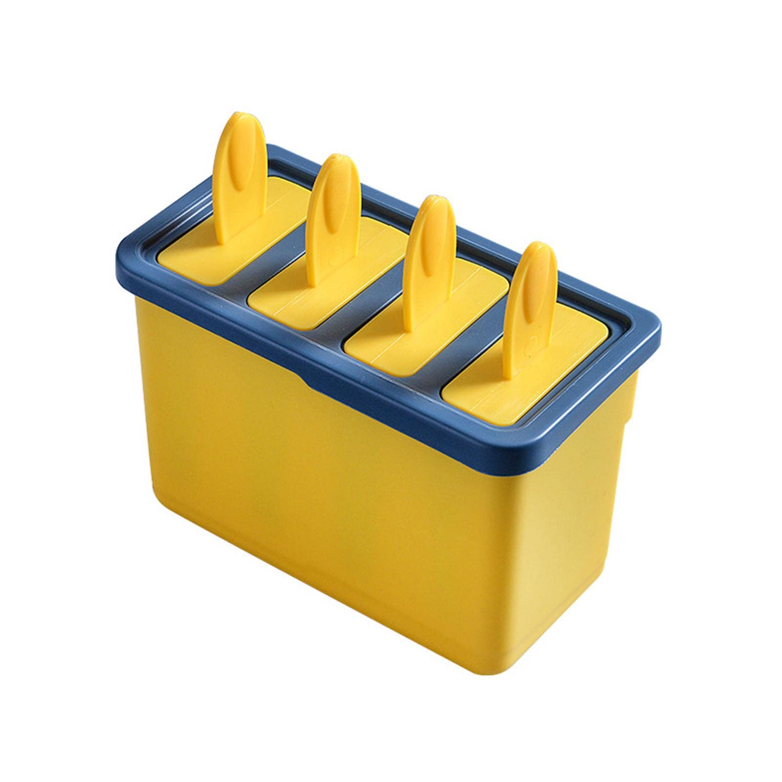 Popsicle Maker DIY with Lids Kitchen Tools Ice Cream Maker for Home Homemade Yellow|Home & Garden|Kitchen Dining & Bar|Kitchen Tools & Gadgets|Other Kitchen Tools & Gadgets-image-2