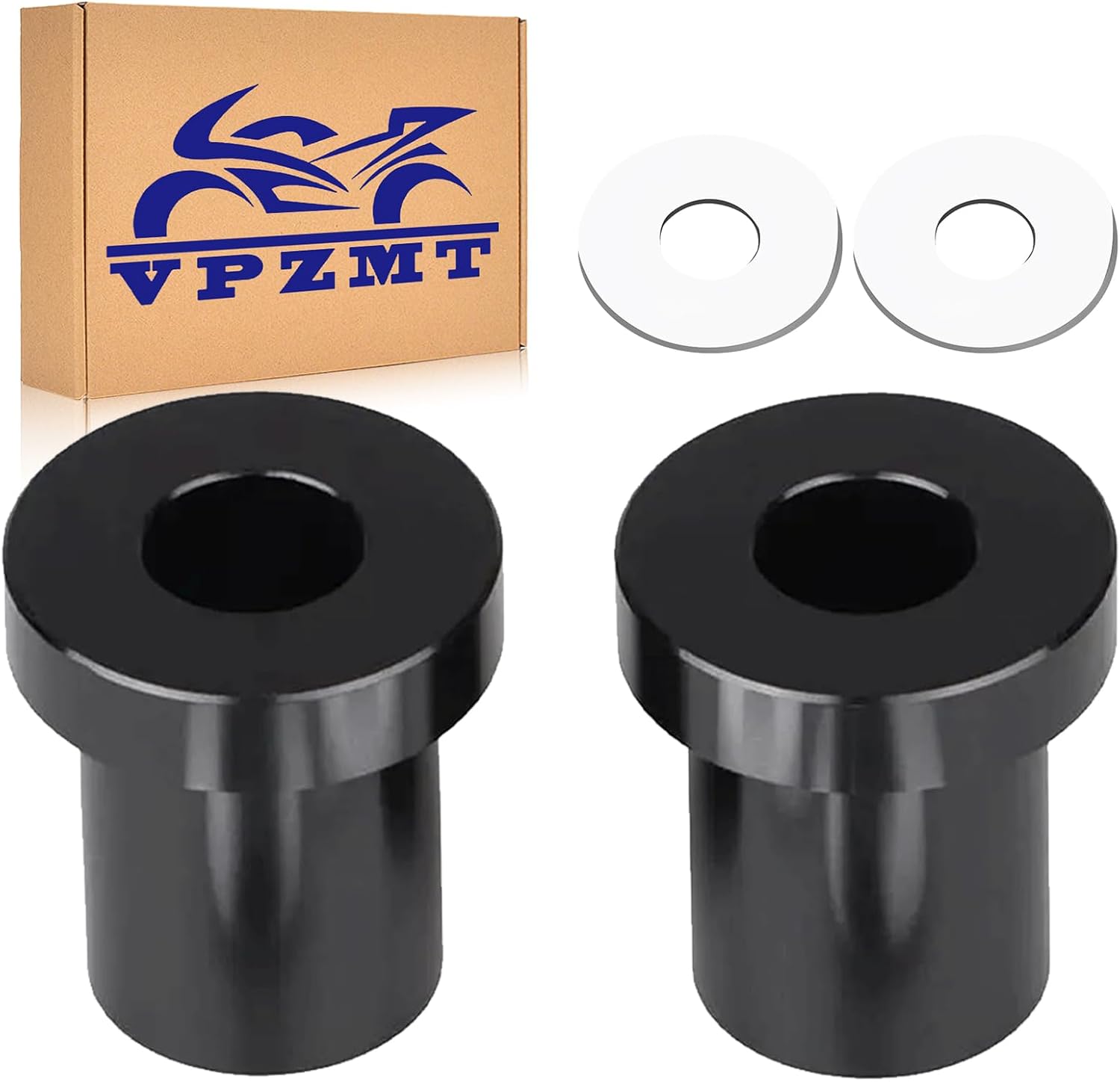 Solid Billet Handlebar Riser Bushings for Harley Touring/Street Glide/Electra Glide/Road Glide/Road King/Tri Glide/Softail/Fat Boy/Fat Bob/Heritage Classic/Low Rider (Solid Billet-Black)