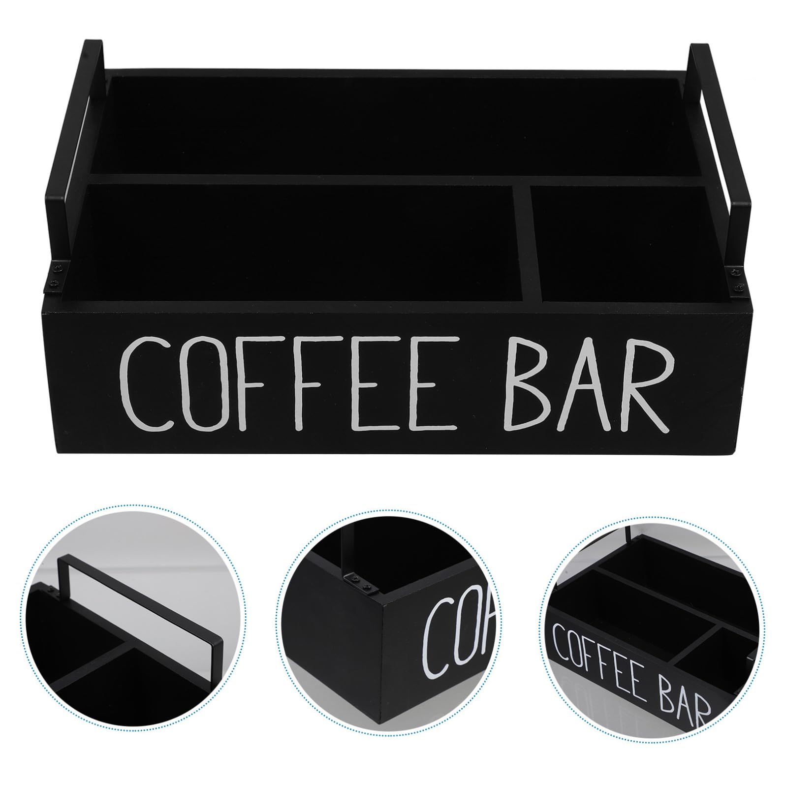 Organizer Grande Capacità in Legno per Bustine di Tè e Caffè Scomparti Multipli Design Compatto e Pratico per Scrivania e Spazio di Lavoro Riutilizzabile