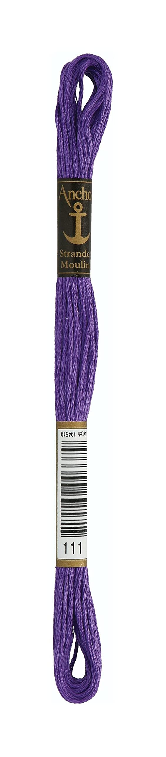 Anchor 4635000-00111 Embroidery Thread, Cotton, Purple, 8
