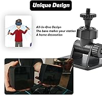 Vista 12 de Soporte de montaje en pared 1/4 tornillo mini para HTC Vive/Valve Index/Vive PRO Base Station, soporte de montaje en pared de metal universal