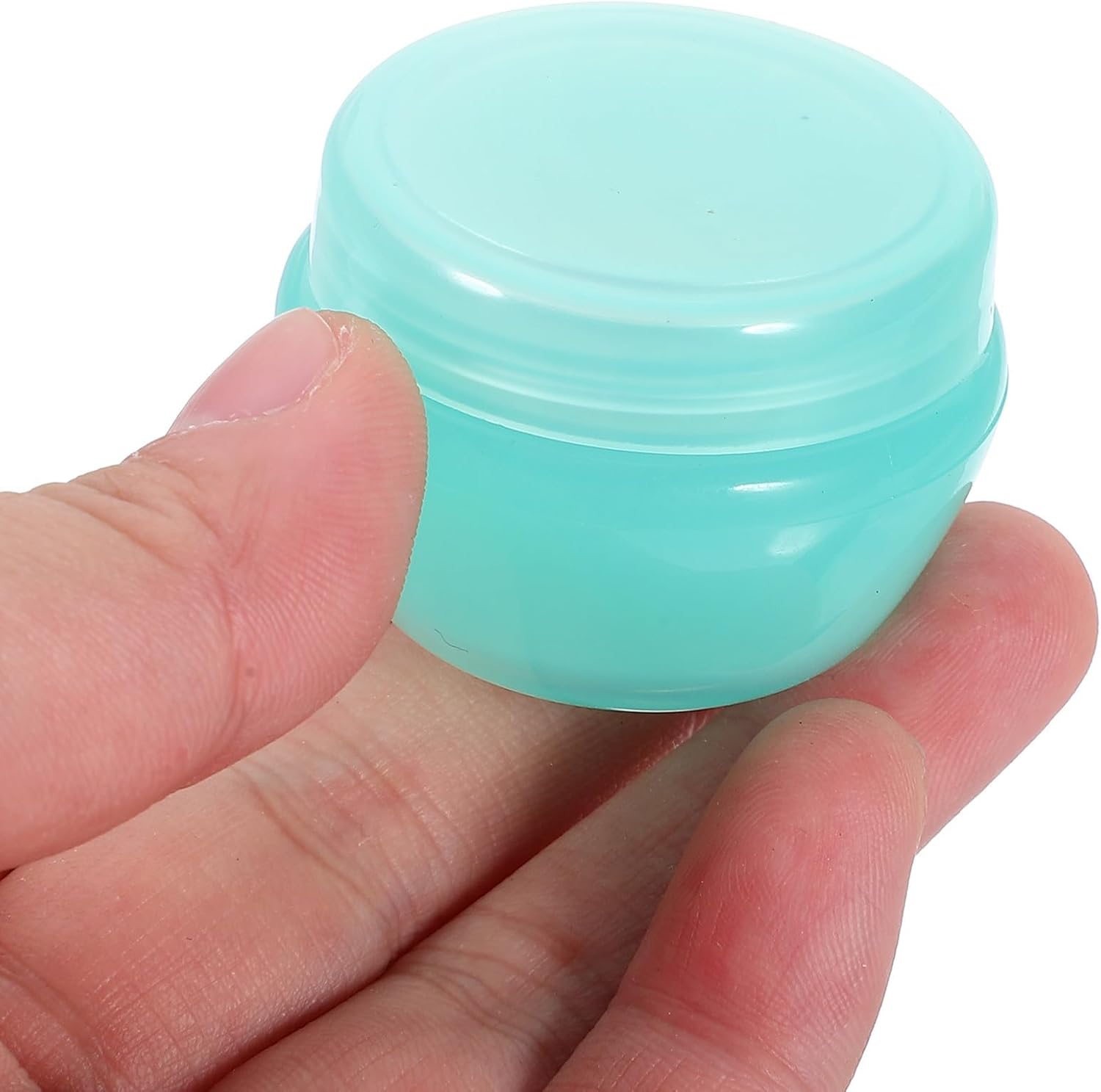 VALICLUD 10 Pcs Small Travel Cream Bottles with Lids 10g Plastic Refillable Cosmetic Jars for Travel Use and Daily Life Leak-proof Design