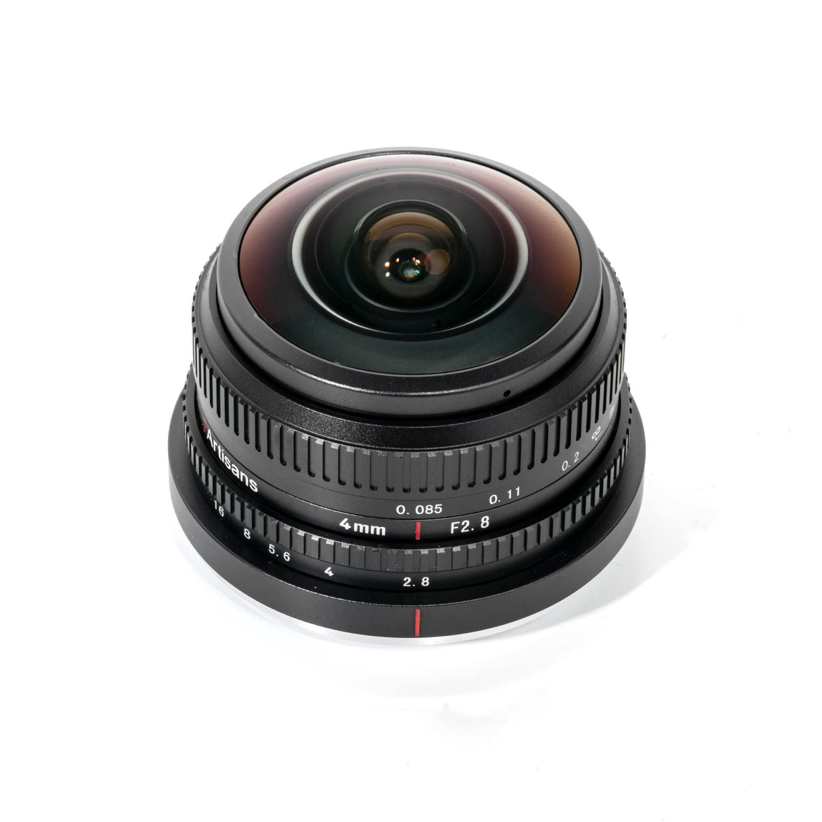 7artisans 4mm F2.8 obiettivo fisheye circolare, angolo di visione ultra grandangolare 225°, compatibile con fotocamere con attacco M4/3 EPL7 EPL9 E-M1 E-M5 E-PEN-P G1 G2 G3 GX7 GX8 GM5 GM10 GH3 GH5