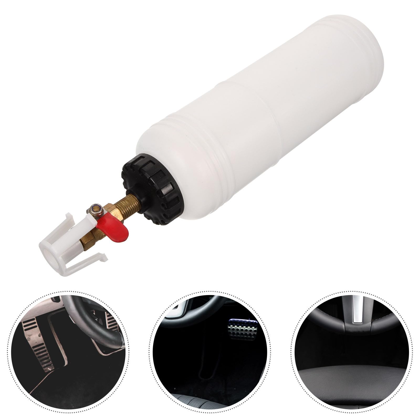 Generico Kit di Spurgo Liquido Freni Pneumatico Bottiglia di Riempimento in Plastica e Metallo, Strumento per Cambio Olio Freni Sicuro e Veloce, Adatto per Officina e Uso Professionale