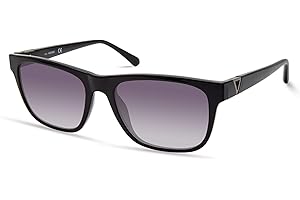 GUESS Men's Classic Sleek Square Sunglasses