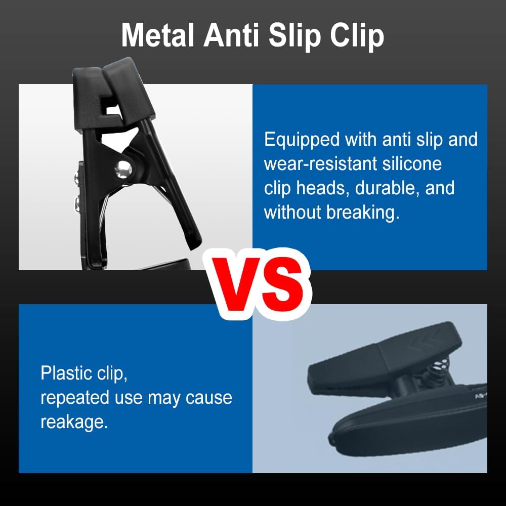 UHF Wireless Saxophone Microphone System Clip-On Instrument Microphone Ideal for Saxophone Trumpet Clarinet and More Includes Wireless Receiver and Transmitter 164ft Range