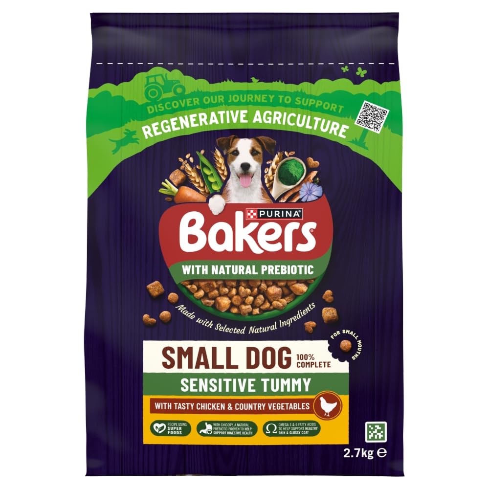 Bakers Chicken & Vegetables Small Dog Food 2.7 Kg for Sensitive Tummies