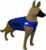 Phase Change Cooling Dog Coat, Medium/Large, Blue