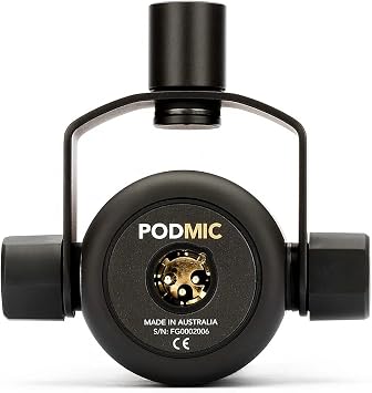 Rode PodMic Broadcast-Grade Dynamic Microphone for Podcast Application, 2-Pack