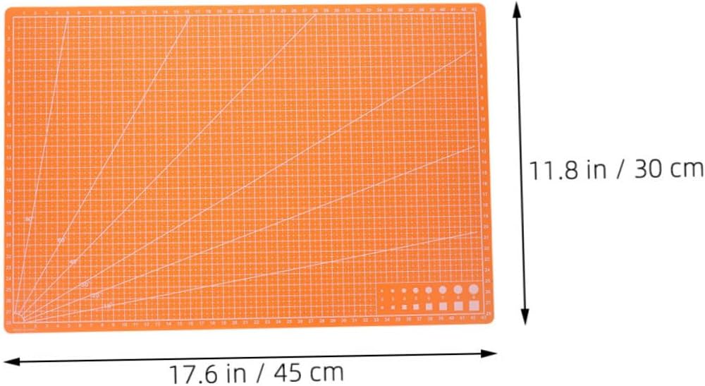 Uonlytech Double-Sided Cutting Mat for Sewing and Quilting 2pcs Self-Healing Craft Board for Modeling Projects Non-Slip Surface for Easy Cutting