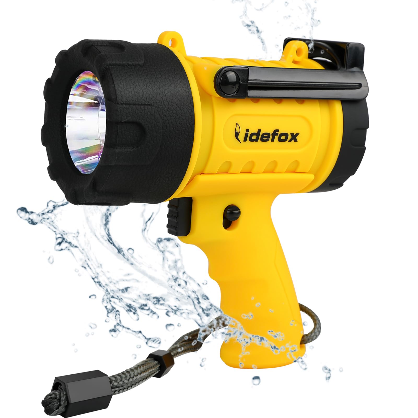 lidefox Rechargeable Spotlight Flashlights 1000 Lumen Super Bright Spot Light with 3 Modes Long Lasting Flashlight Searchlight and Flood Camping Flashlight