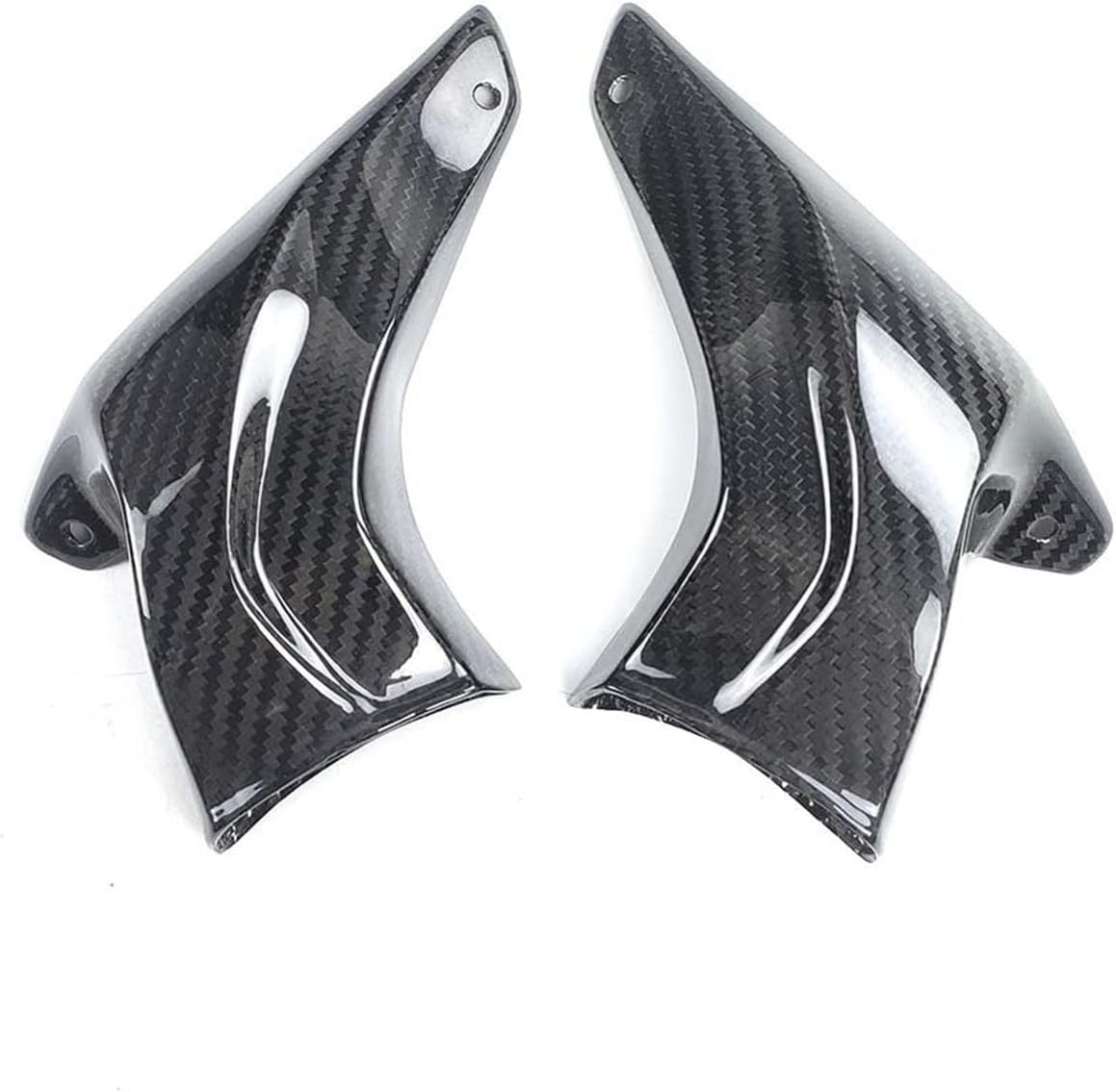 Carbon Fiber Front Brake Caliper Air Guide Outlet Radiator Compatible with Ducati Compatible with BMW Motorcycle Universal