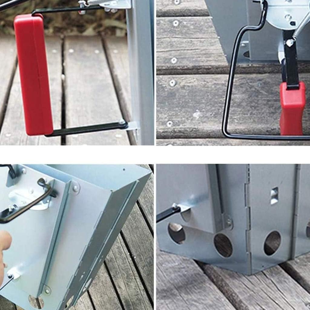 Metal Grill, Charcoal Starter, Barbecue Quick Start Camping Fire Carbon Storage Barrel Cooking Stove