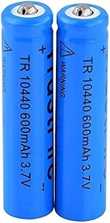 3 7V 10440 600Mah Li-Ion Lithium Batteries Rechargeable Batteries for Remote Control Led Torch Light Flashlight-2Pcs