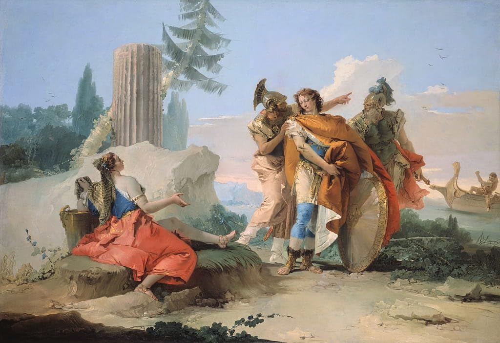 Poster sur toile Tiepolo Armida abandonné impression haute définition - 4