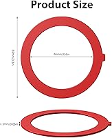 Vista 6 de Junta de válvula de descarga para Kohler, 3 paquetes de piezas de repuesto de junta de goma de silicona mejoradas para válvula de descarga de rojo