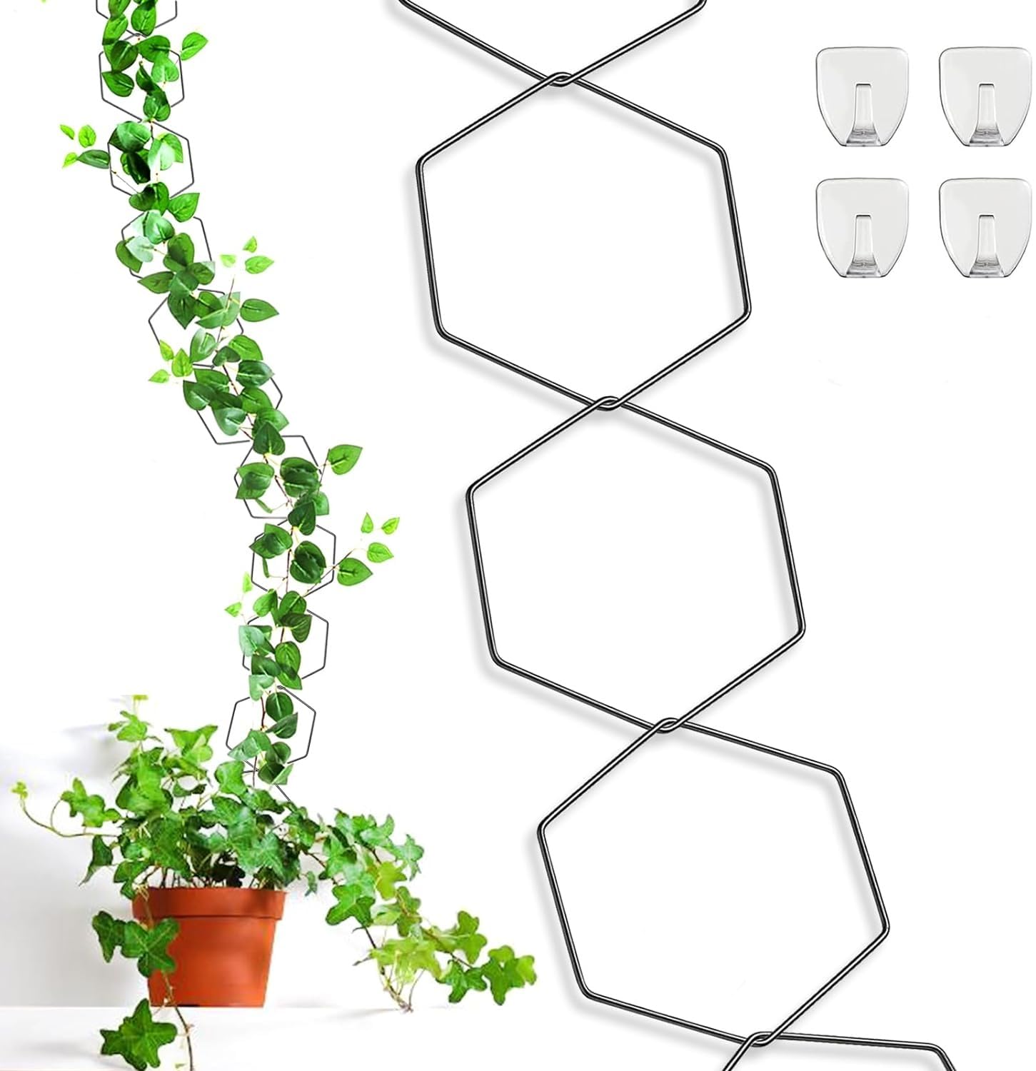 See full amazon price history chart for HASTHIP® Garden Chain Trellis for Climbing Plants - Metal Hexagon Chain Plant Wall Trellis Indoor & Outdoor - Garden Wall Trellis & Plant Vine Support - Modern Houseplant Trellis Accessories HASTHIP® Garden Chain Trellis for Climbing Plants - Metal Hexagon Chain Plant Wall Trellis Indoor & Outdoor - Garden Wall Trellis & Plant Vine Support - Modern Houseplant Trellis Accessories (B0D6RQDF46) Amazon Price History, Amazon Price Tracker