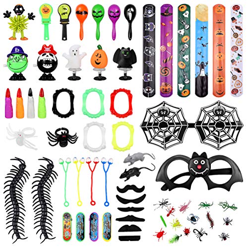 Amosfun-70pcs-Halloween-Party-Favors-for-Kids-Halloween-Toys-Assortment-for-Halloween-Trick-or-Treat-Carnival-Prizes-School-Classroom-Rewards-Halloween-Miniatures