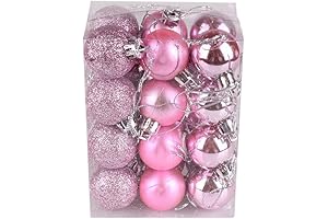 Mini Pink Christmas Ornaments