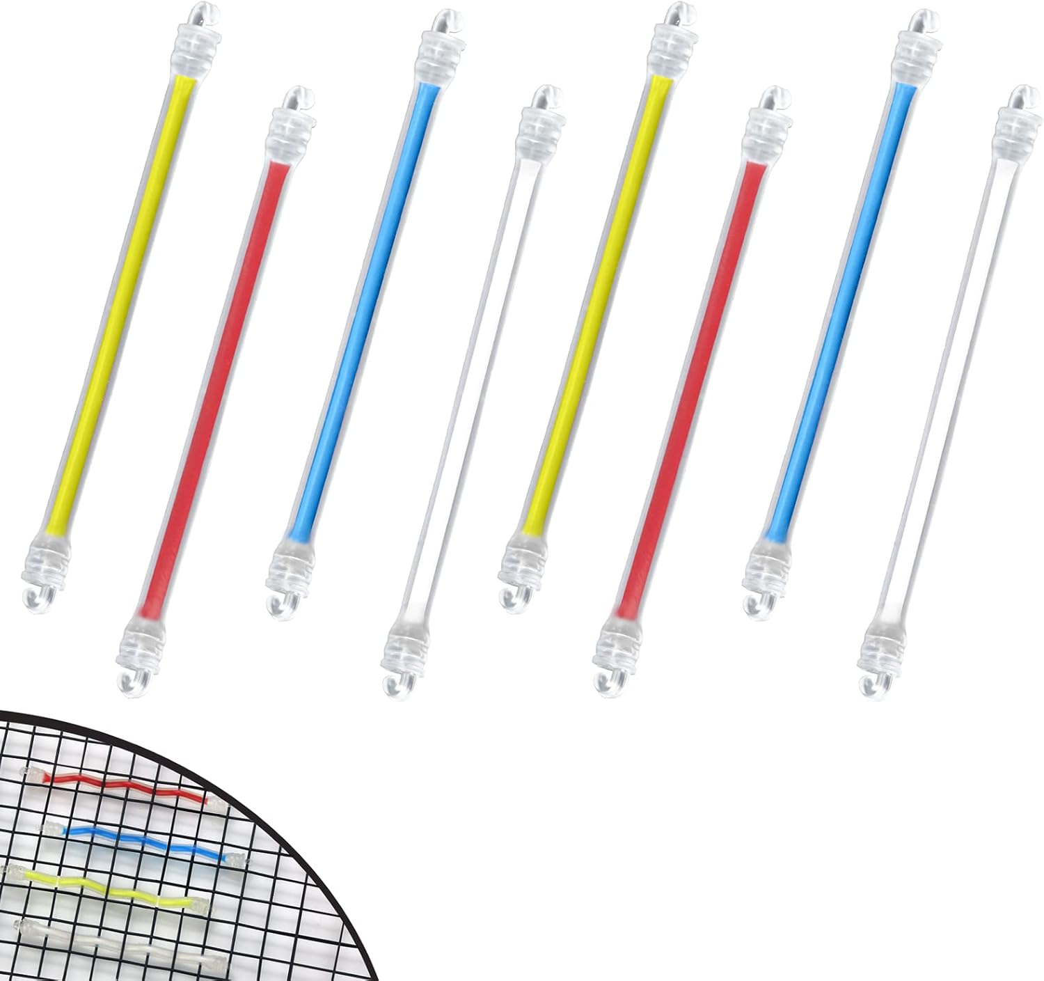 SPORTIC 8 pcs Tennis Racket Dampener, Racket Shock