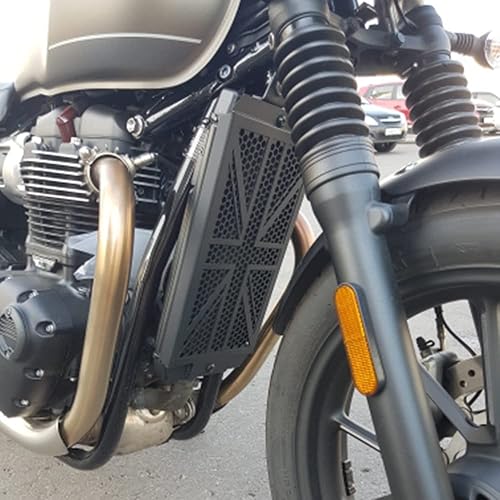 Miniatura 3 de Protector de radiador de motocicleta para Triumph Bonneville T100 T120 Bobber Speed Street Twin Street Cup Scrambler Thruxton 1200 R S TFC