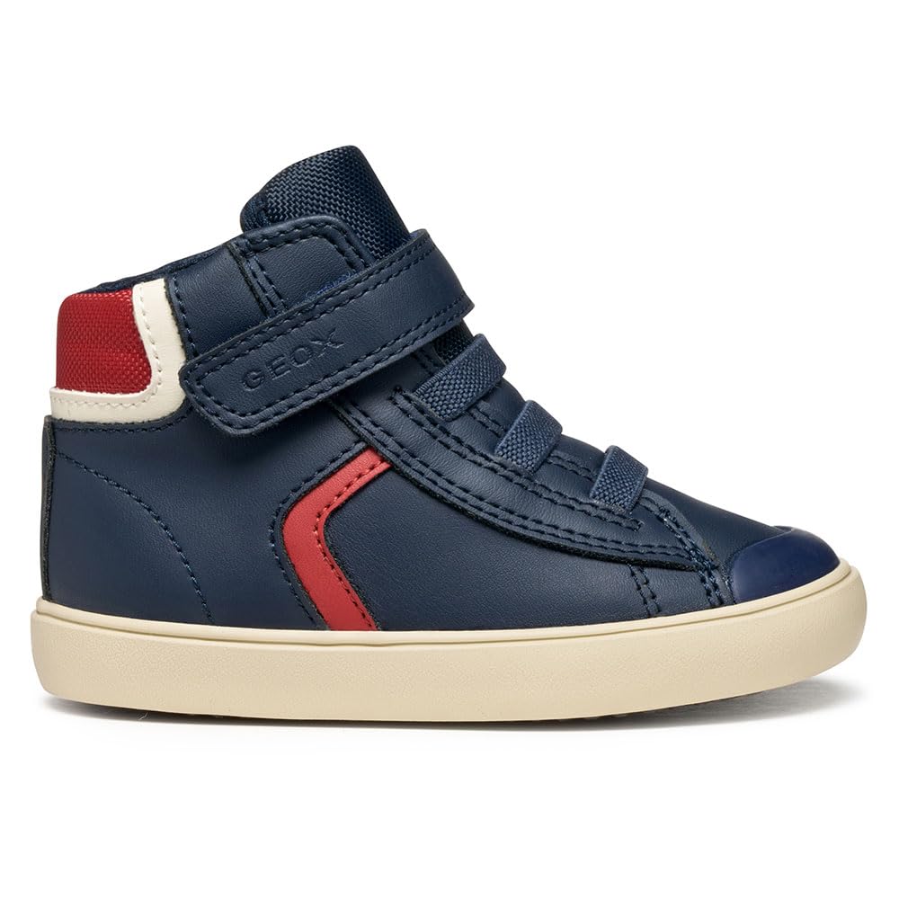 Geox Baby B GISLI BOY Sneaker, Navy/RED, 6 UK Child