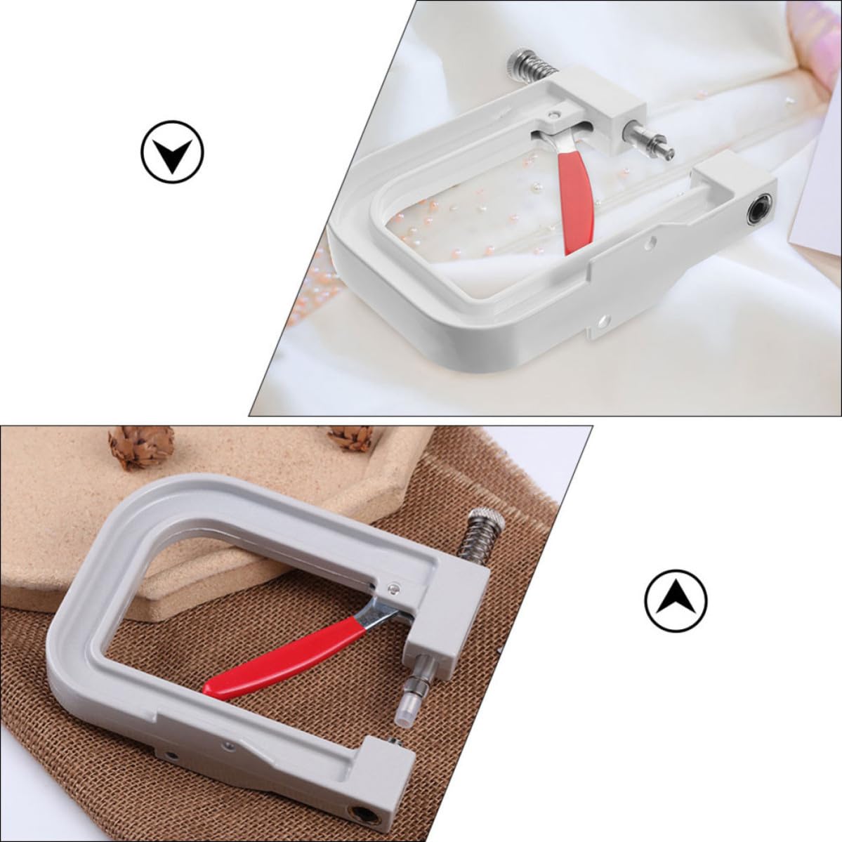 Abaodam Máquina de Rebordear Manual para Manualidades Hierro y Goma Abs