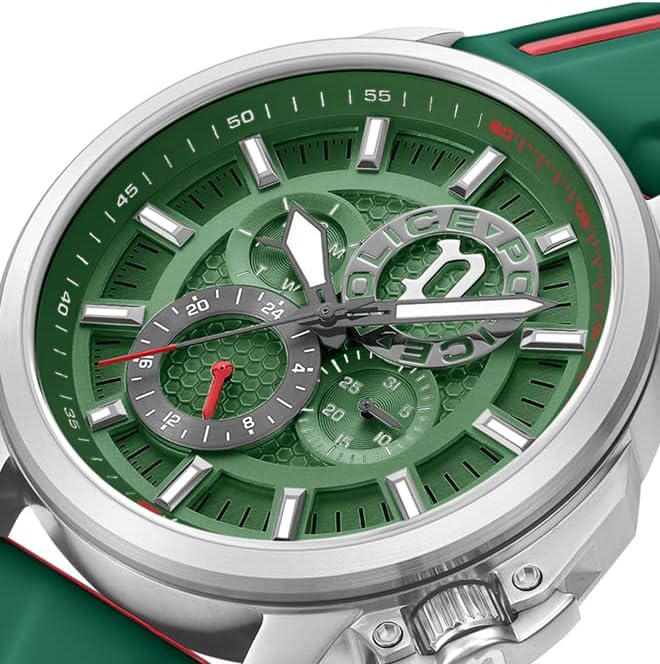 Vista 3 de Police KAVALAN PEWJQ0005106 Men's Watch, Green, Green