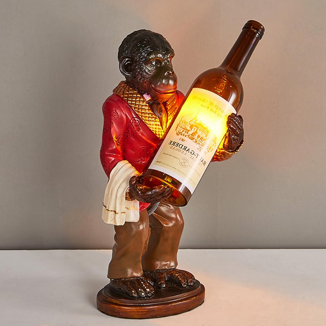 Kreativ Schimpanse Tischleuchte Moderne Dekoration Nachtlicht Tier Vintage Tischlampe Persönlichkeit Kunst Retro Schreibtischlampe Wohnzimmer Arbeitszimmer Tischbeleuchtung Schlafzimmer Hotel E14