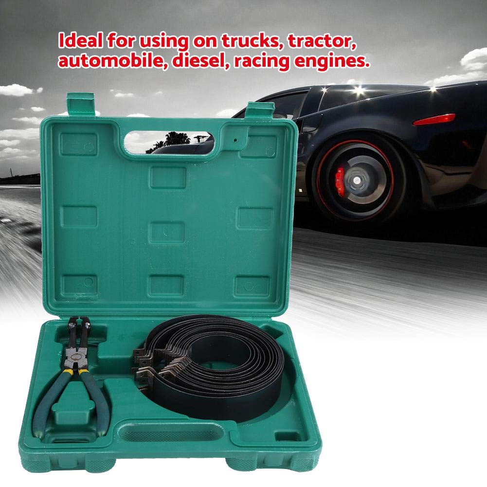 Set di Tenditori per Anello Pistone Motore, Kit di Pinze per Compressori per Fasce Elastiche del Motore per Auto, Kit di Attrezzi per Riparazioni Auto Kit di Riparazione per Pinze Compressore
