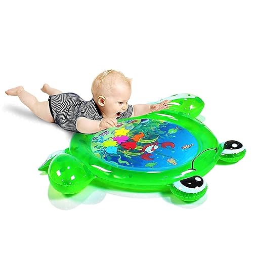 Miniatura 3 de Alfombrilla de agua para bebé con diseño de rana, juguetes para bebés, inflable, cojín de agua, juguetes para bebés, divertido centro de juegos para