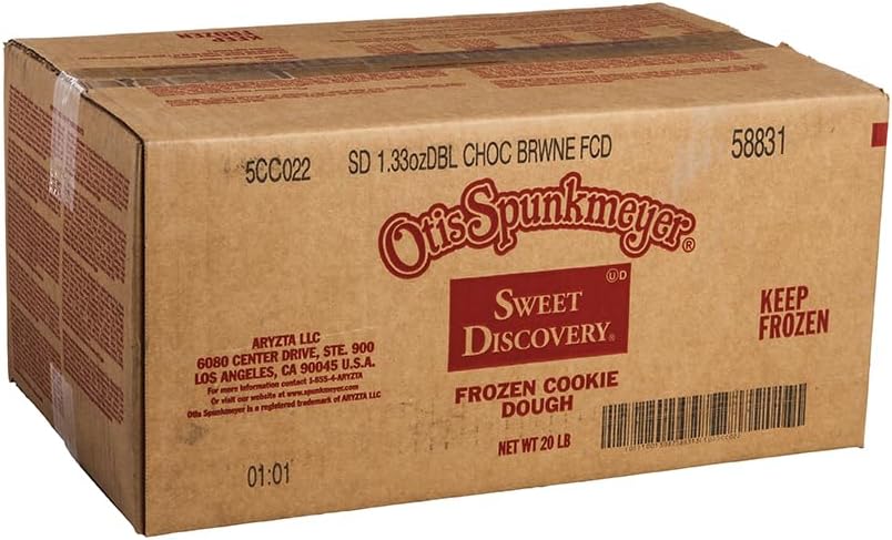 Otis Spunkmeyer Sweet Discovery Lovers Double Chocolate Brownie Cookies Dough, 1.33 Ounce -- 240 per case.