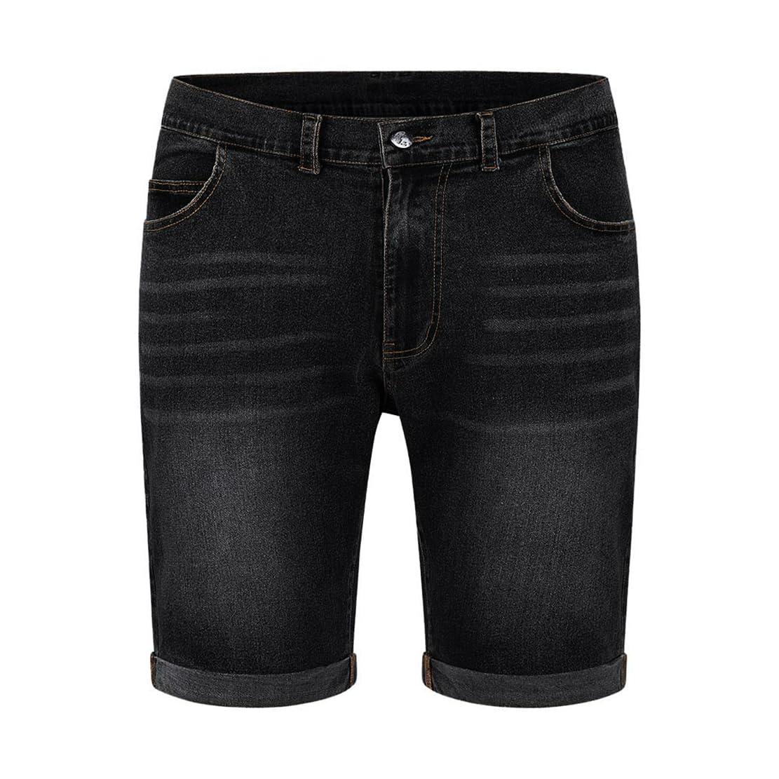 ZOXOZ Męskie Krótkie Spodenki Dżinsowe Lato Casual Jeans