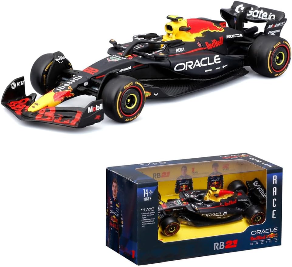 1:43 Model Car for 2025 Race Oracle F1 RB21 1# Max Verstappen F1 No. 22# Yuki Tsunoda Formula Racing Alloy Car Diecast Model (1/43 RB21 1# JP)