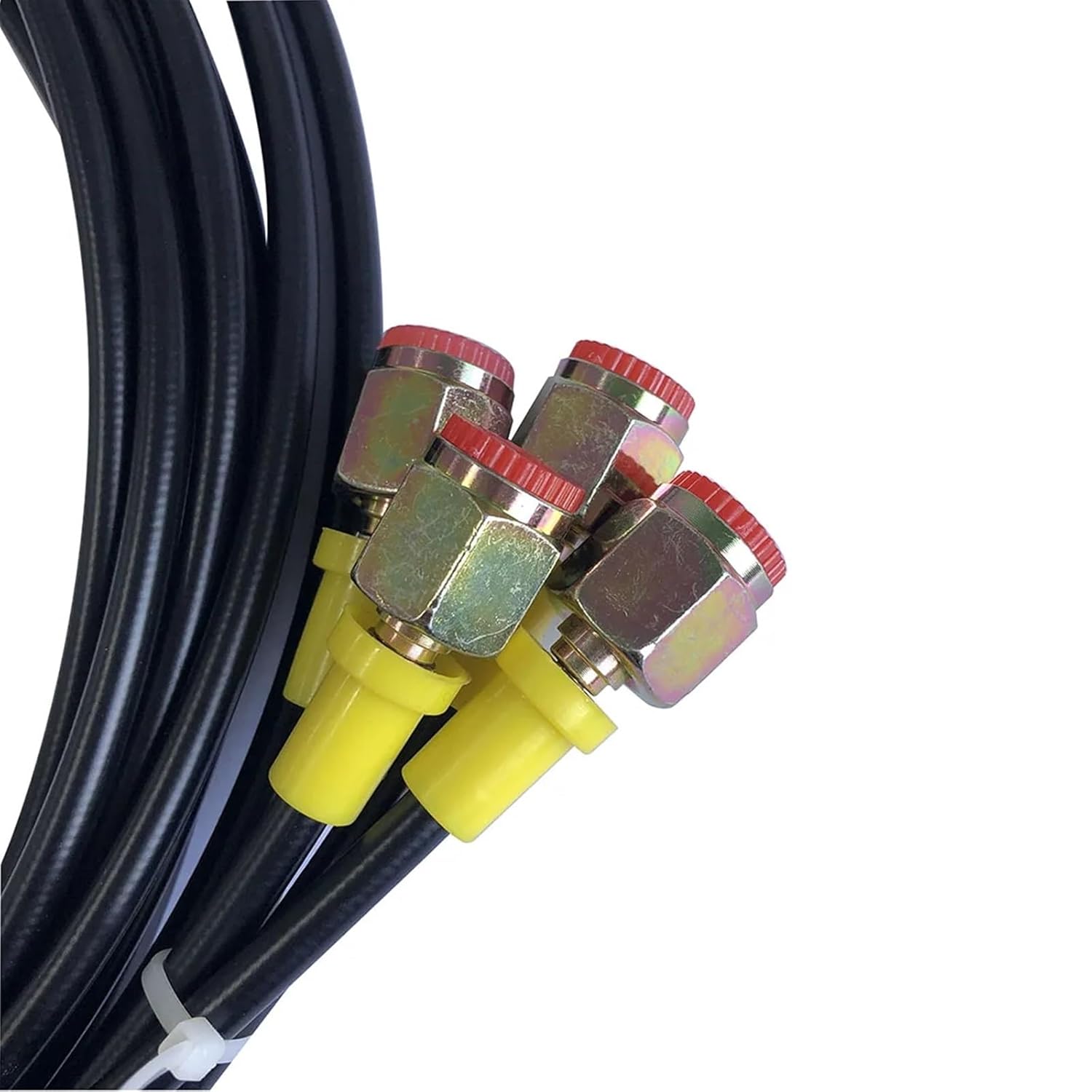 Hydraulic Pressure Hose 63MPa G1/4'' M16*2 NPT1/4'' Internal Thread and Custom Connector(G1-4-NPT1-4,Length 2m)