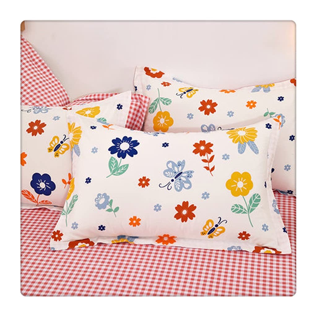Cotton Fresh Small Cute Pillow Case Fashion Decoration Household Bed Bedding(Style D)