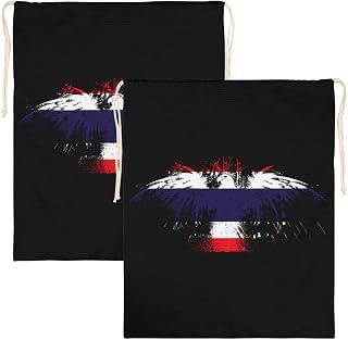 Thailand Thai Flag Canvas Handbag Organizer Storage for Women Drawstring