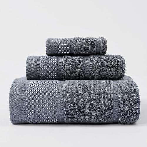 Nvzi -a 1pcs Bathroom Hand Towels, HomeAll Cotton Super Soft Highly Absorbent Hand Towel for Shower, Pool, Spa, Gym, Hand Towel for Daily Use 27.56x55.12inch (Gray)
