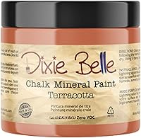 Vista 353 de Dixie Belle Paint Company - Pintura con acabado de tiza para muebles, color blanco lino (Drop Cloth), 8 fl oz, pintura mineral color blanco lino mate