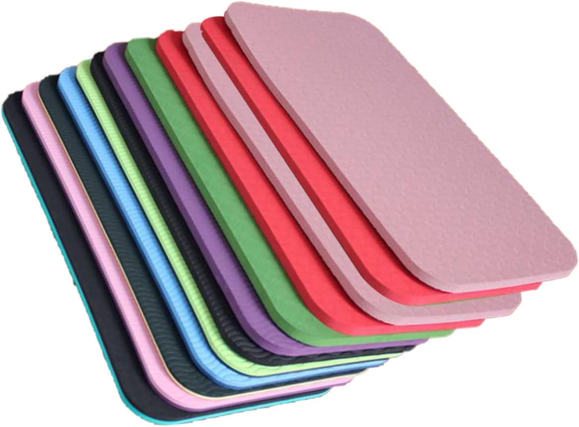 Toyvian 12Pcs Yoga Knee Cushion Pads Thick Non Slip Sitting Kneeling Mats for Exercise Sports Daily Use Random Color for Yoga