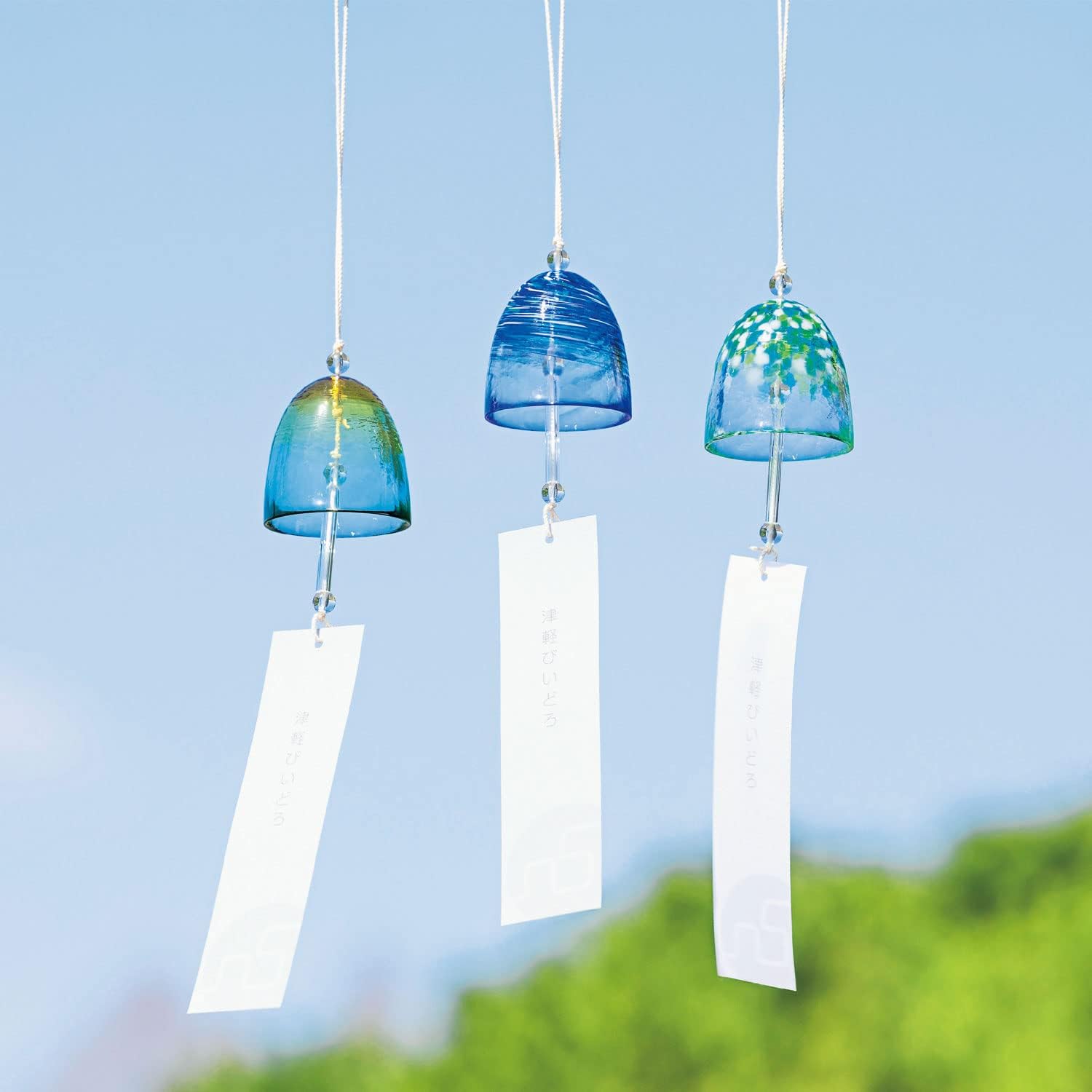 ADERIA F62143 Tsugaru Vidro Wind Chime (Cool), Summer Style, Made in Japan, Comes in a Cosmetic Box, Enjoying Cooling, Summer, Fashionable, Interior, Souvenir, Gift, Gift, Ornament, Book, Handmade,