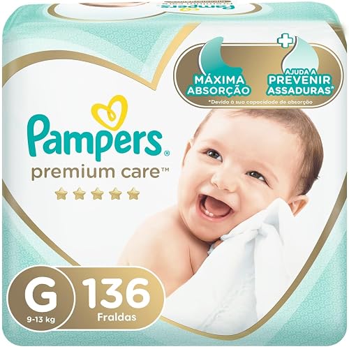 Fralda Pampers Premium Care G 136 Unidades