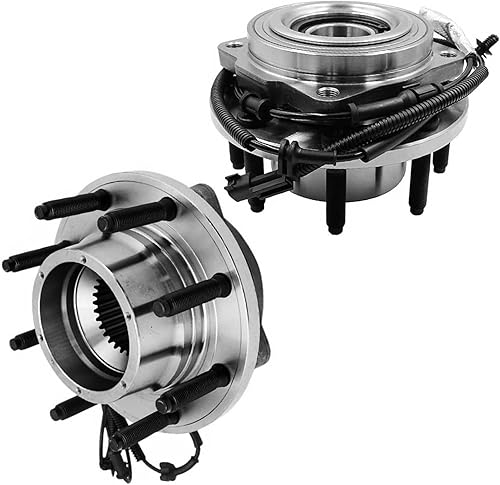 Miniatura 49 de Detroit Axle - Bujes de rodamiento de rueda delantera 4WD para Ford F-150 2015-2017 [6 orejetas; con ABS], Juego de 2 rodamientos de rueda y bujes