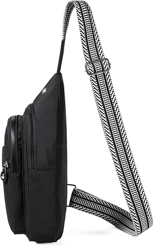 Miniatura 22 de EVANCARY Bolso bandolera pequeño para mujeres y hombres, mochila bandolera para viajes, al aire libre, senderismo Gris profundo