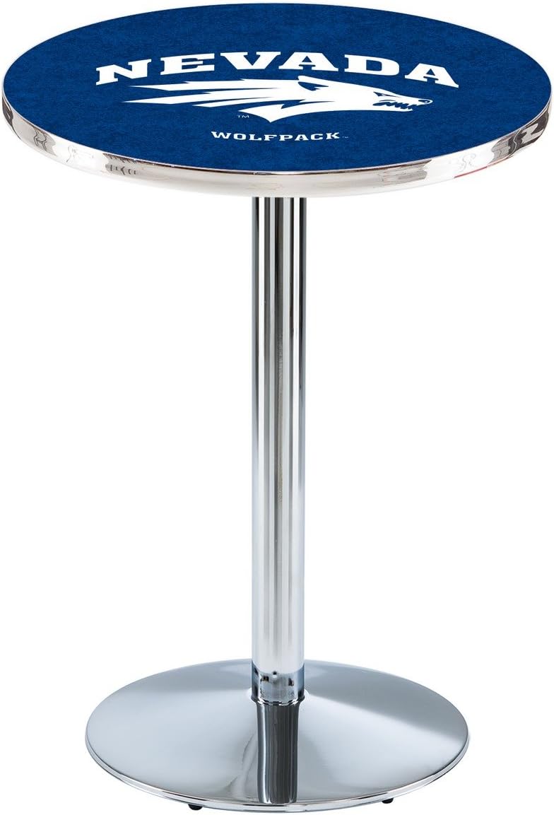 HBS L214-42" Chrome Nevada Pub Table by Holland Bar Stool Co.