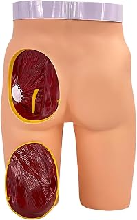 Buttock Injection Practice Model, Gluteal Muscle Injections with Anatomical Modeling, 3 Injection Methods Training, Removable Hip Part, Detailed and Realistic, for Medical Students, Nurses