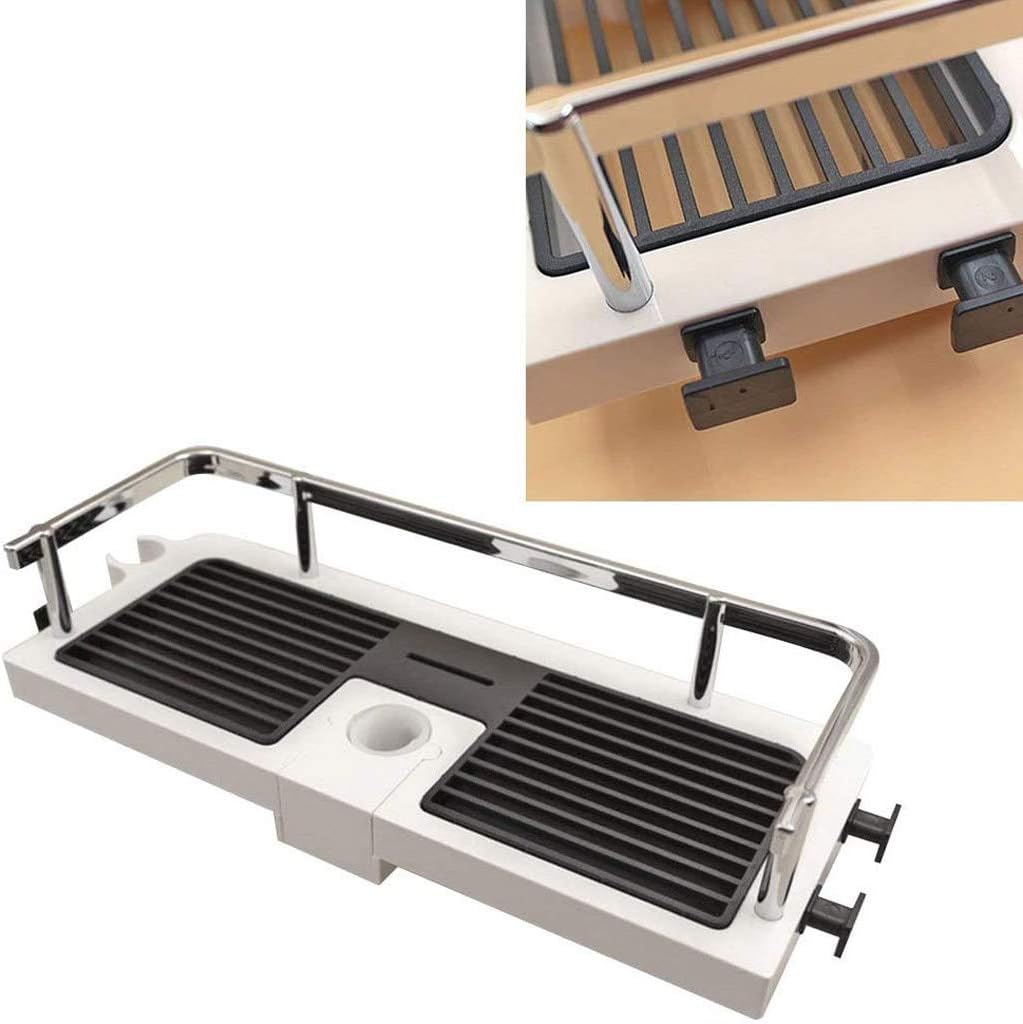 Bathroom Kitchen Plastic Shower Room Wall Rack Soap Sponge Lifting Rod